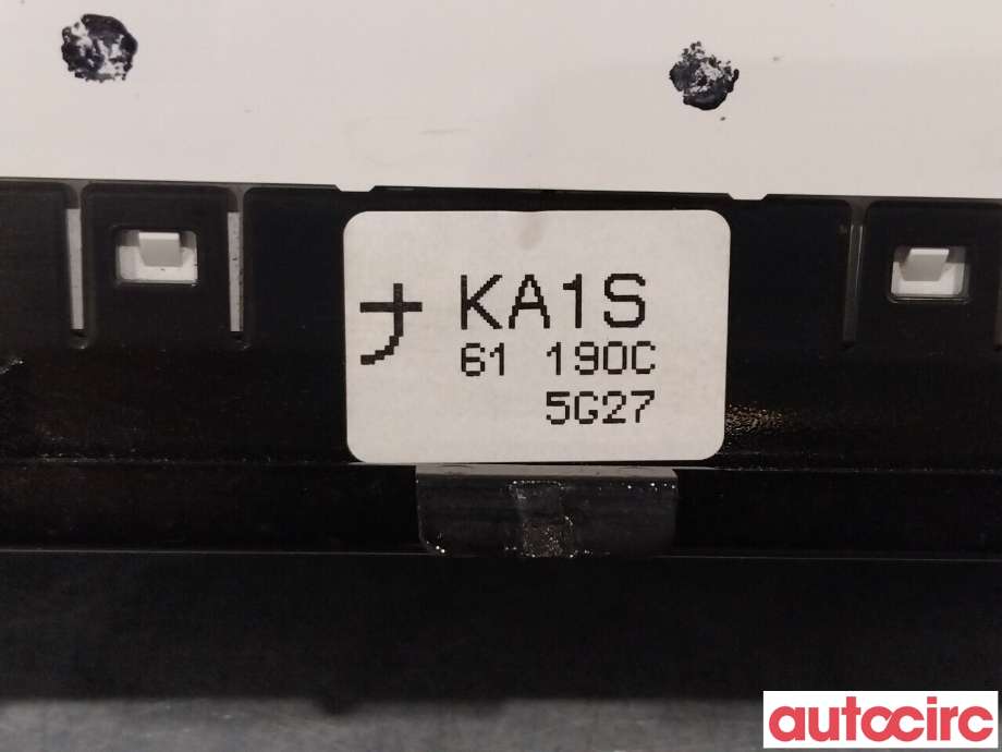 Varmeapparat betjening til Mazda CX-5 2012-2017 (Type I)  (MAZDA|KA1S-61-190D|)