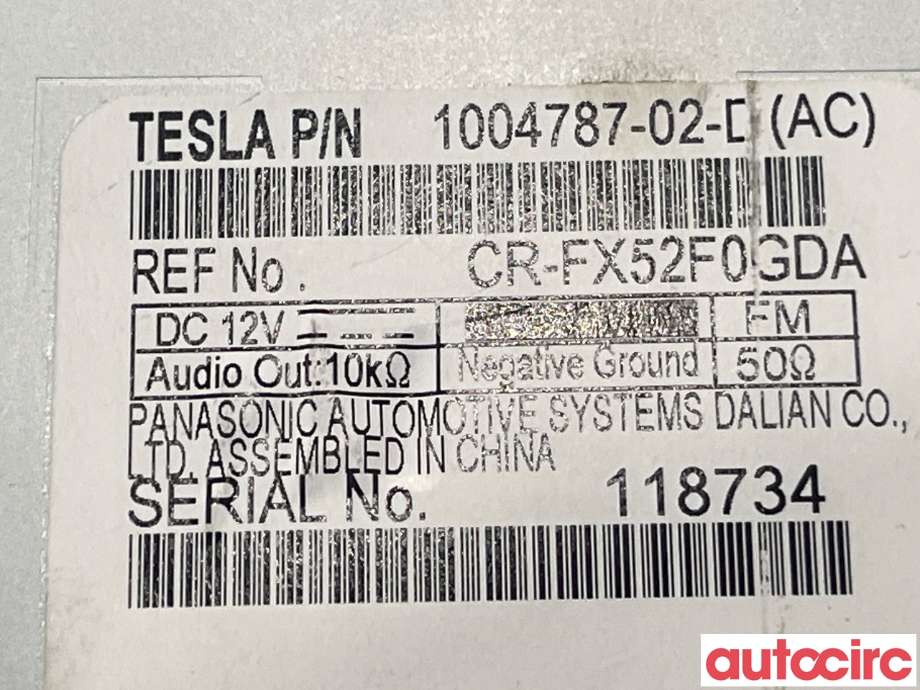 Bilstereo til Tesla Model S 2016-2021 (Fase 2) (TESLA|1052609-00-A)