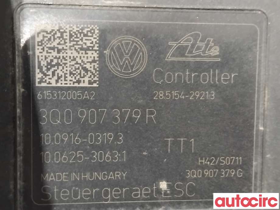 ABS sentral til VW Golf VII 2012-2017 (Fase 1)  (VOLKSWAGEN|5Q0614517BH|100916-03193|5Q0614517FK)