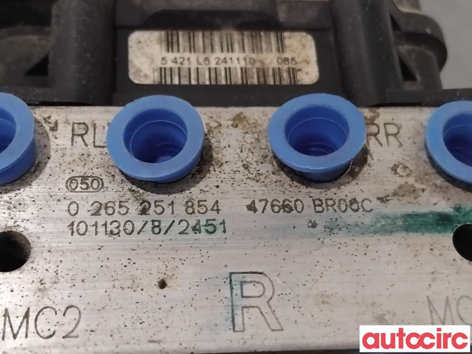 ABS sentral til Nissan Qashqai 2010-2014 (Type I, Fase 2)  (NISSAN|47660BR20E|0265251854|47660BR00C)