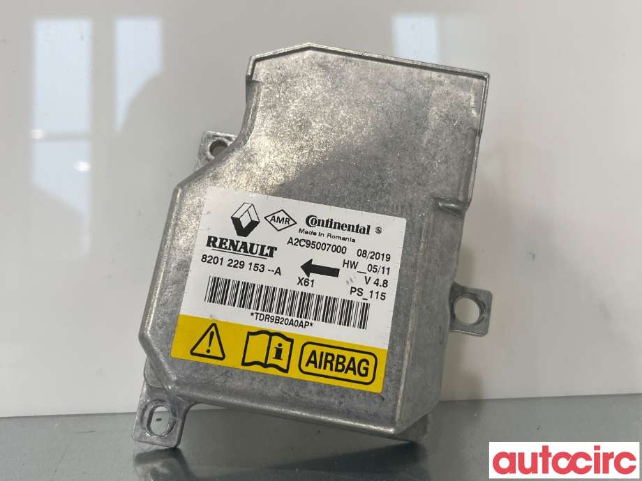 Airbag elektronikk til Renault Kangoo 2008-2021 (Type II) (RENAULT|9201229153|8201229153)