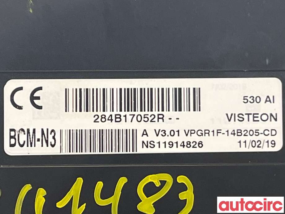 Styreenhet diverse til Renault Kangoo 2008-2021 (Type II)  (RENAULT|284B17052R)