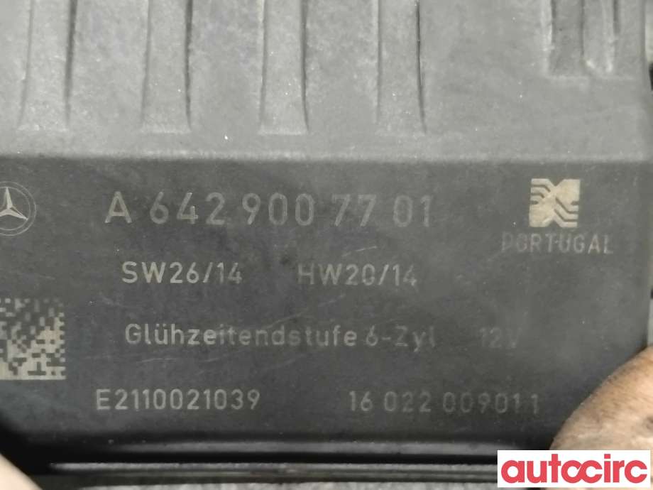 Rele gløde til Mercedes E-Klasse 2009-2013 (Fase 1) (W212) (W212) (MERCEDES|A6421532279|A6429007701|A6429001302)