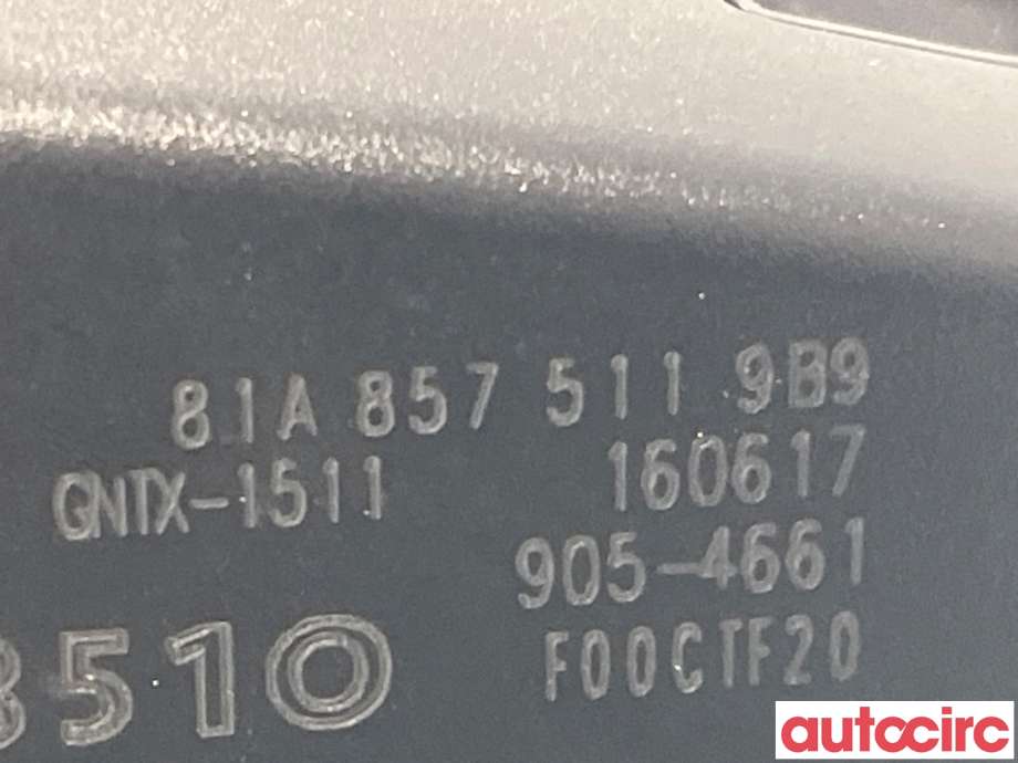 Speil innvendig til Audi A3 2016-2020 (Type III, Fase 2)  (AUDI|81A857511)