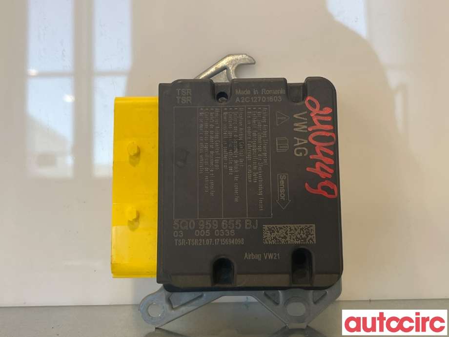 Airbag elektronikk til Audi A3, 2016-2020 (Type III, Fase 2) (AUDI|5Q0959655BJ)