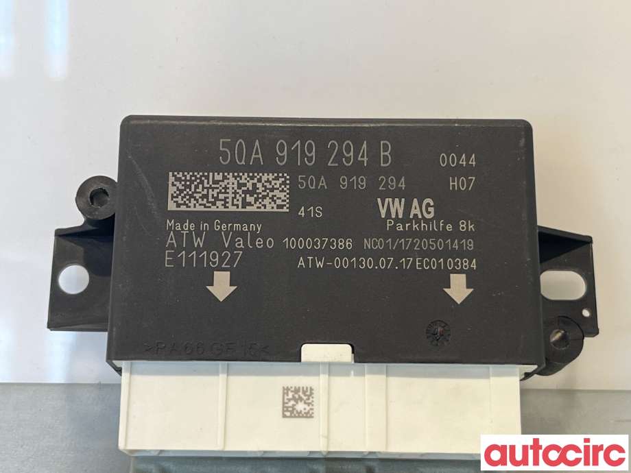 Styreenhet parkering til Audi A3, 2016-2020 (Type III, Fase 2) (AUDI|5Q0919294B)