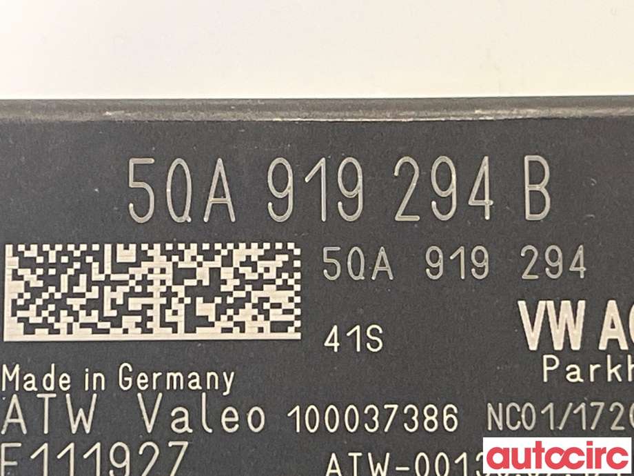 Styreenhet parkering til Audi A3 2016-2020 (Type III, Fase 2)  (AUDI|5Q0919294B)