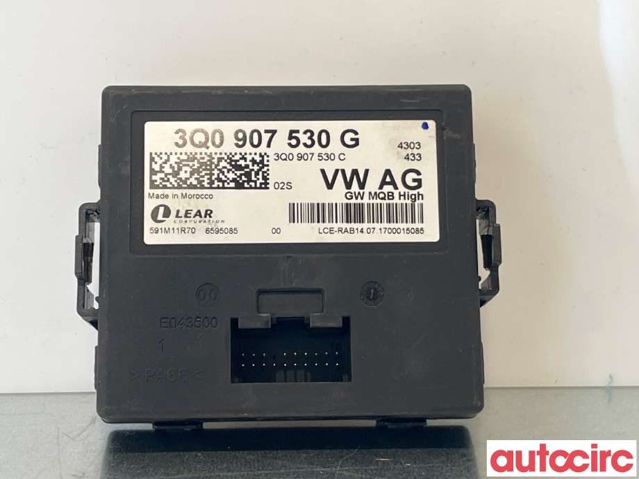 Diverse deler til Audi A3 2016-2020 (Type III, Fase 2) (AUDI|3Q0907530G)