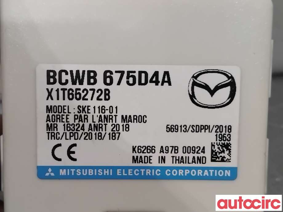 Styreenhet nøkkelfri/keyless til Mazda CX-30 2020-->>  (MAZDA|BCWB-67-5D4A|SKE116-01|BCWB675D4A)