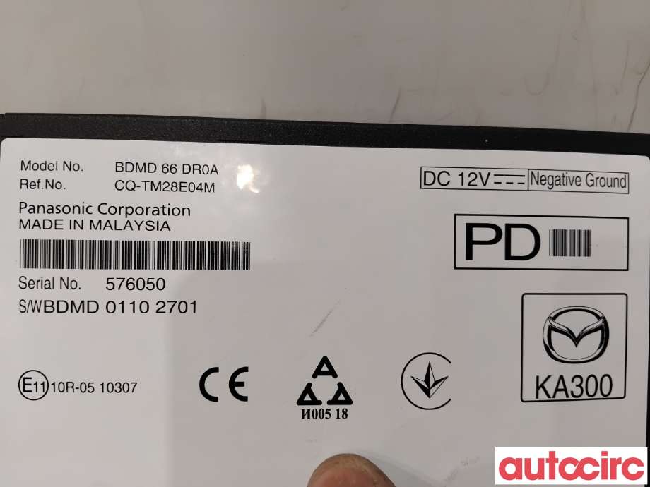 Bilstereo diverse til Mazda CX-30 2020-->>  (MAZDA|BDMD-66-DR0N|CQ-TM28E04M|BDMD66DR0A)