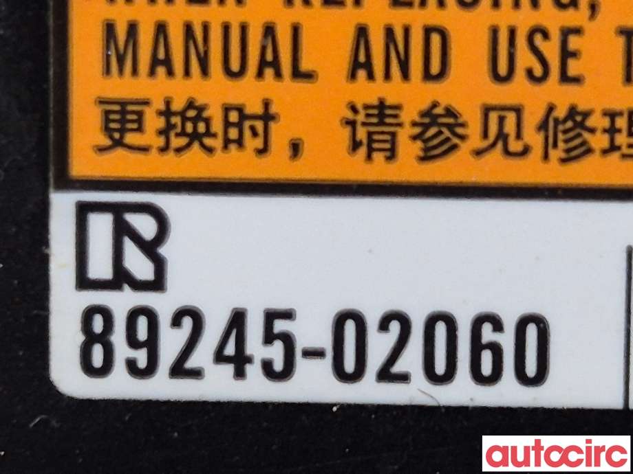Airbag slepering til Toyota Auris 2013-2015 (Type II, Fase 1) (TOYOTA|8430702120||89245-02060)