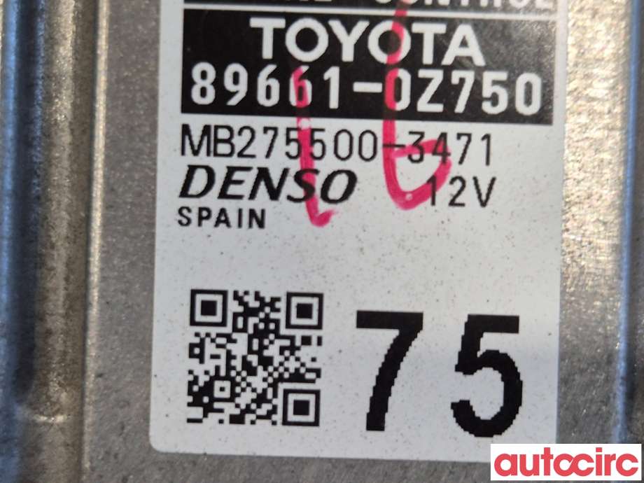 Styreenhet motor til Toyota Auris 2013-2015 (Type II, Fase 1)  (TOYOTA|896610Z750|275500-3471|89661-0Z750)
