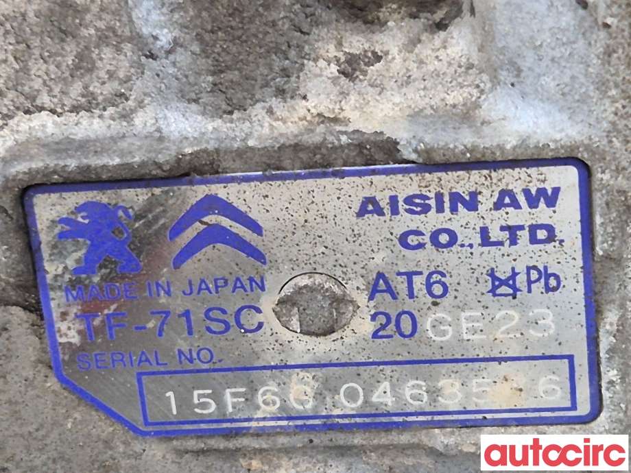 Girkasse automat til Peugeot 3008 2009-2016 (Type I)  (PEUGEOT|9810676280|)