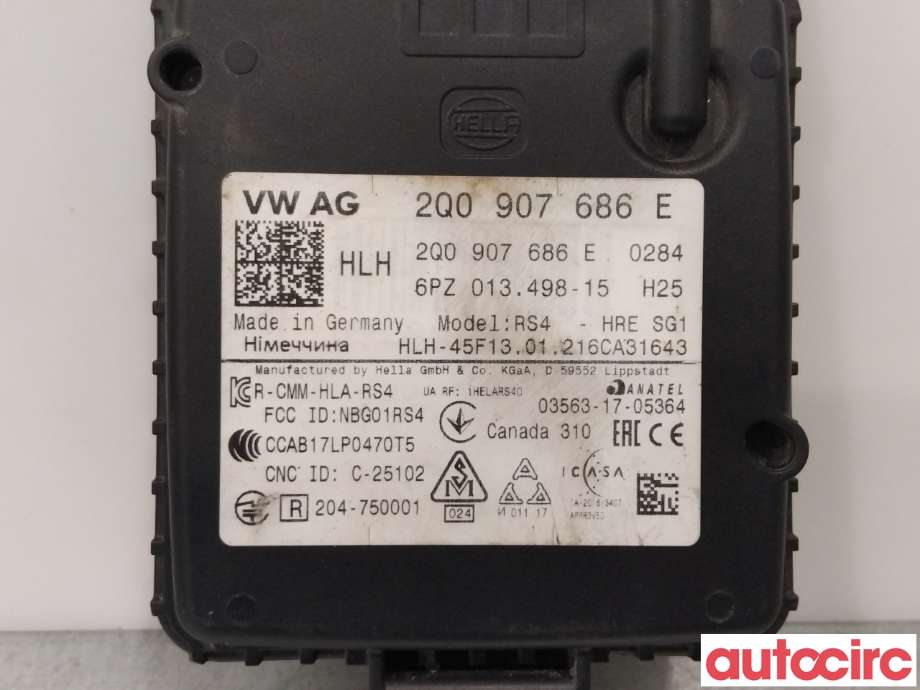 Sensor radar til VW ID.4 2020-->>  (VOLKSWAGEN ID4|2Q0907686E)