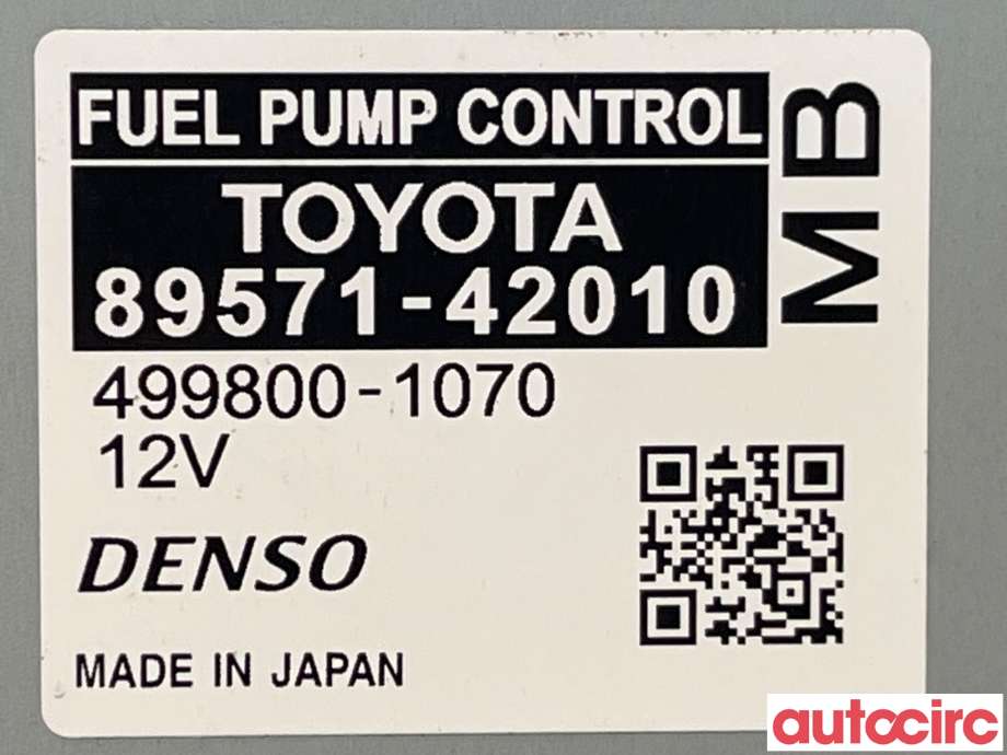 Styreenhet drivstoffpumpe til Toyota RAV4 2019-->> (Type V)  (TOYOTA|8957142010)