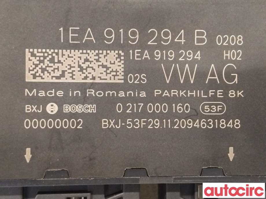 Styreenhet parkering til VW ID.4 2020-->>  (VOLKSWAGEN ID4|1EA919294D|)