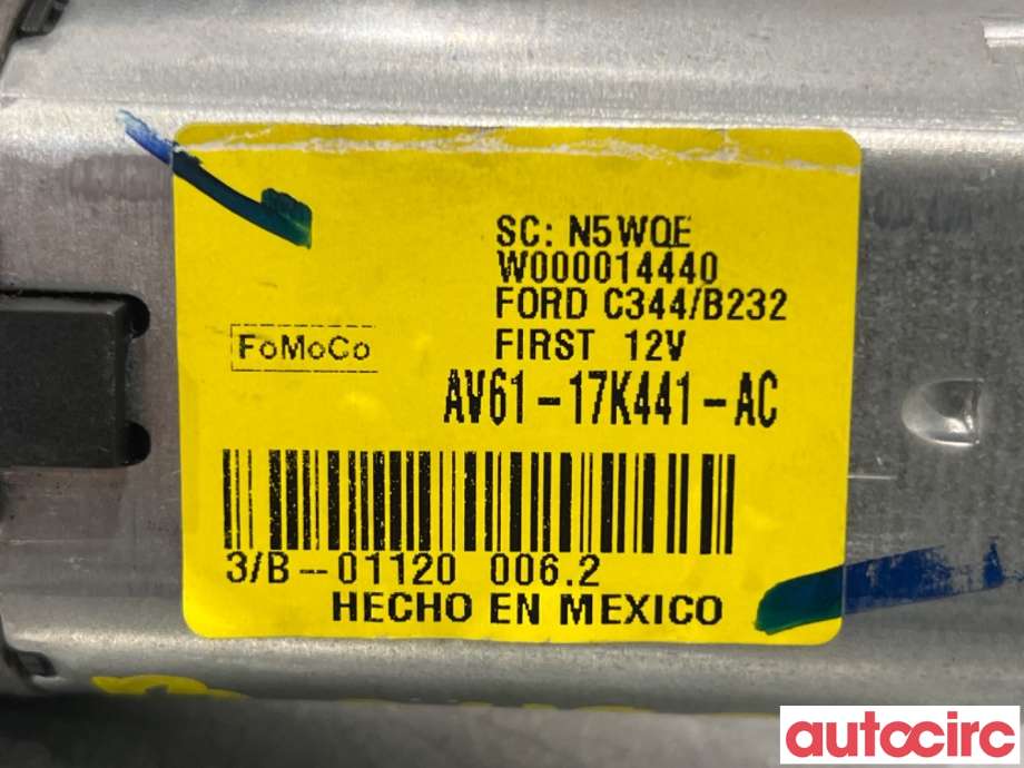 Viskermotor bakrute til Ford C-Max 2010-2015 (Type II, Fase 1)  (FORD|1755929|W000014440|AV61-17K441-AC)
