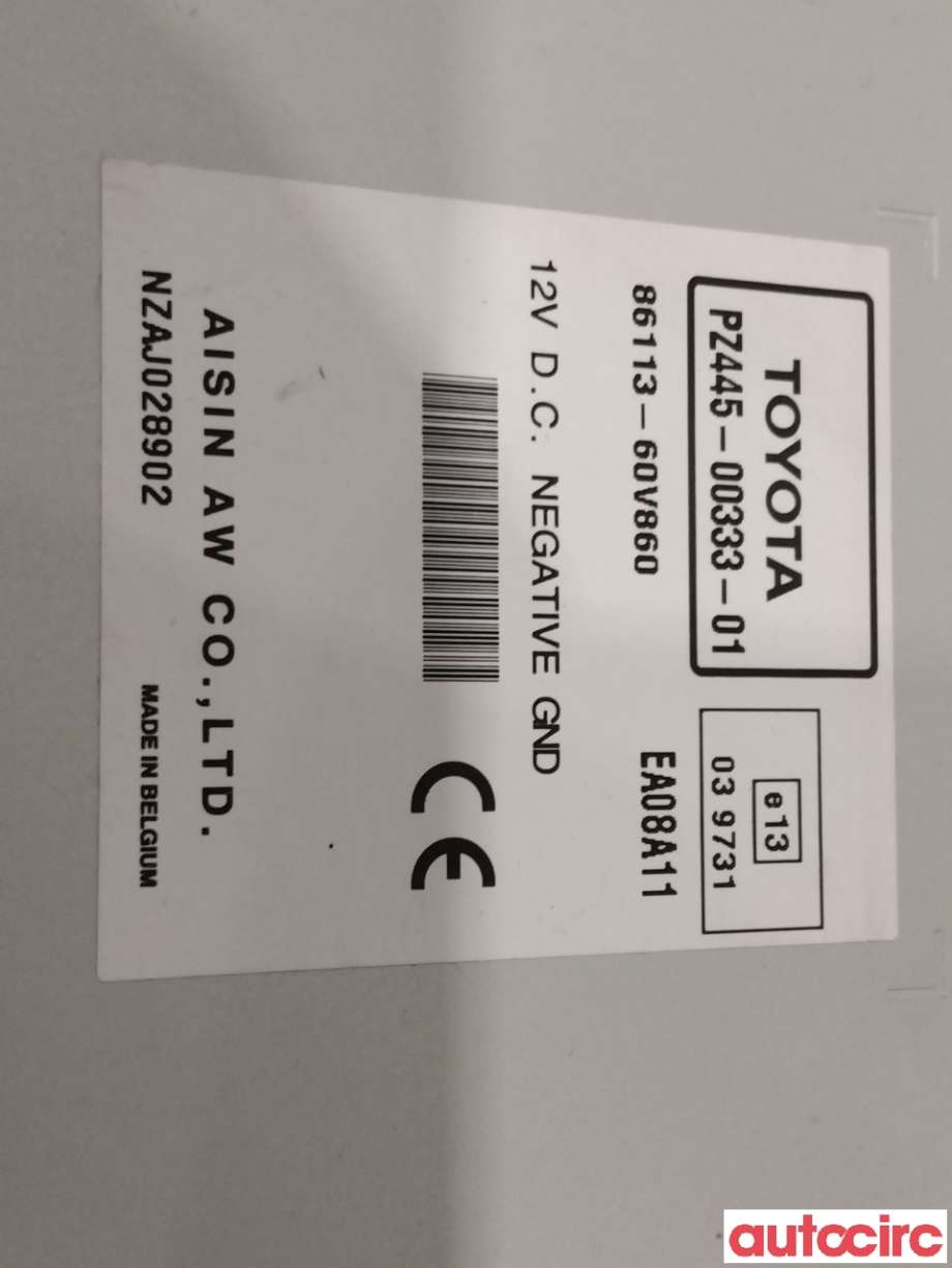 Bilstereo navigasjon til Toyota Avensis 2009-2015 (Type III, Fase 1)  (TOYOTA|8612005180)