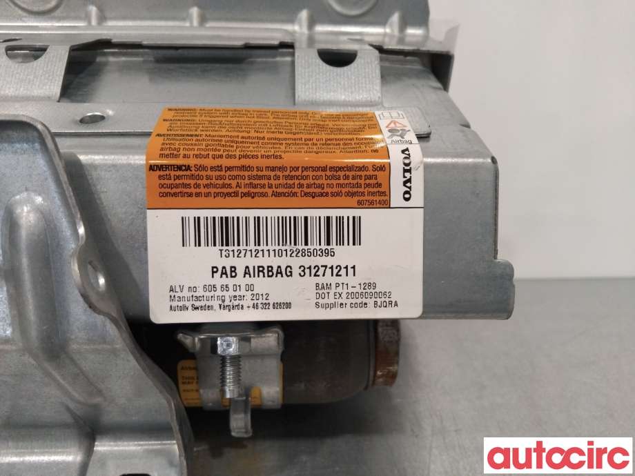 Airbag passasjer til Volvo XC70 2008-2013 (Type II, Fase 1)  (VOLVO|31271211)