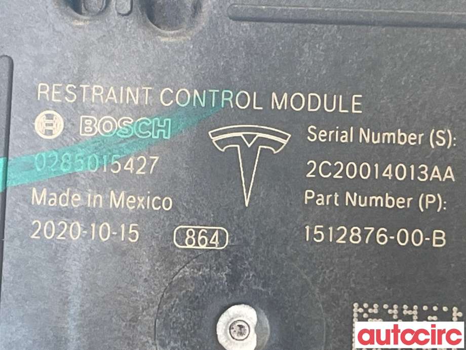 Airbag elektronikk til Tesla Model 3 2018-2023 (Fase 1)  (TESLA|1095757-00-C)