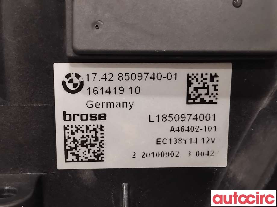 Kjølevifte til BMW 5-Serie 2010-2017 (F10/F11) (F10/F11) (BMW|17428509740|A46402-101)