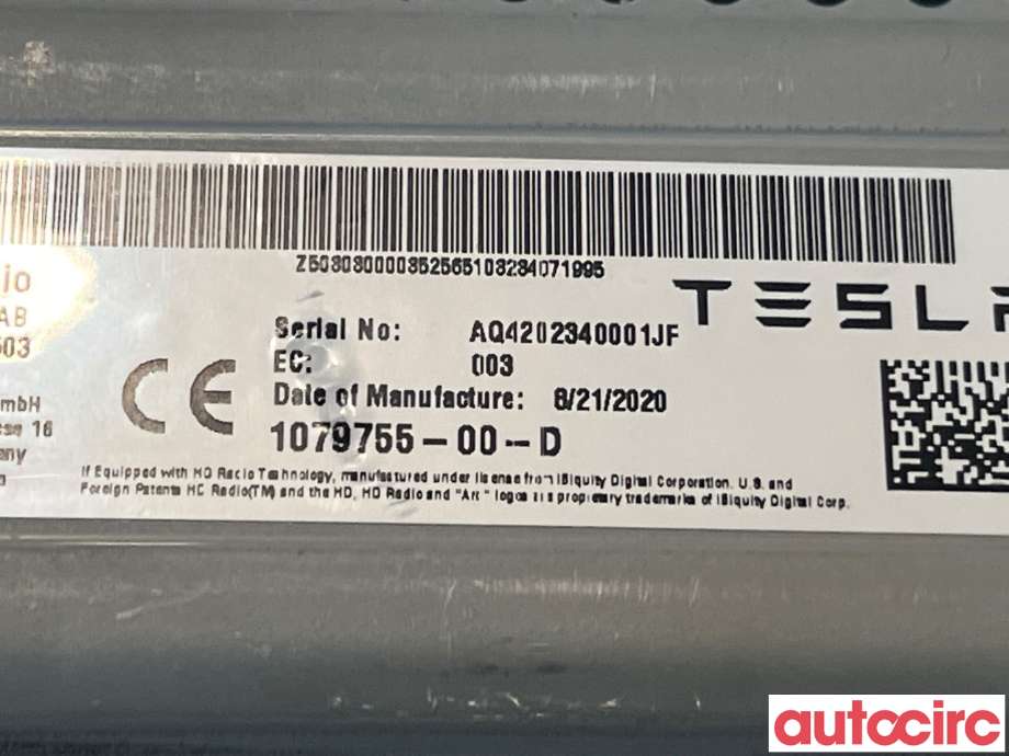 Bilstereo diverse til Tesla Model 3 2018-2023 (Fase 1)  (TESLA|1079755-00-E)