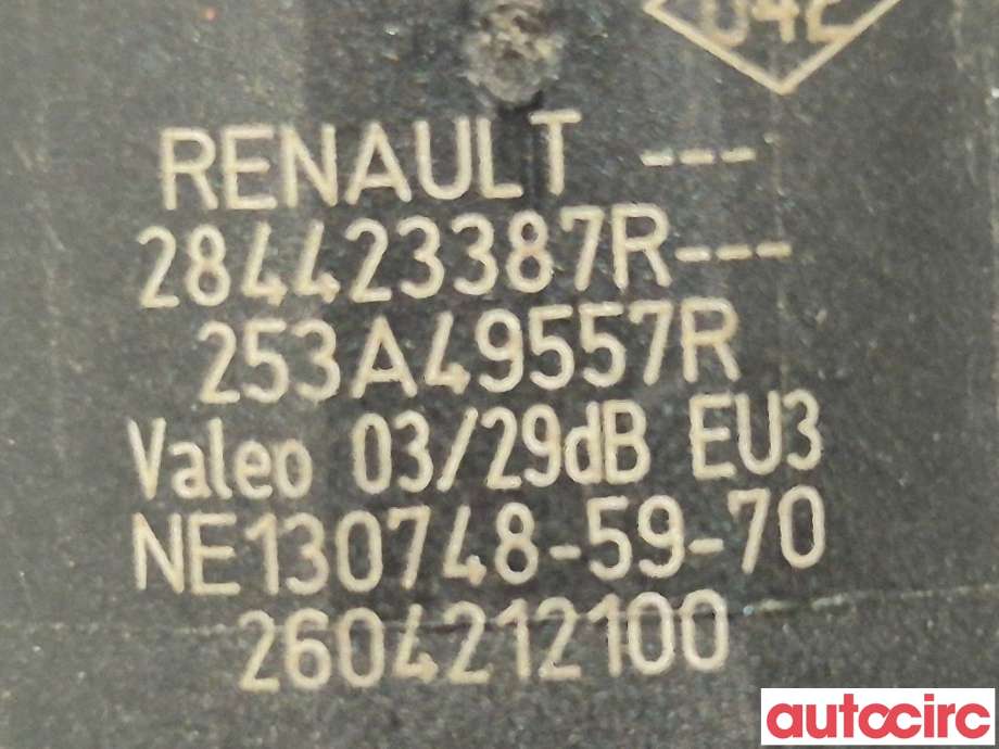 Parkeringssensor bak til Renault Zoe 2013-2019 (Fase 1)  (RENAULT|284425707R|)