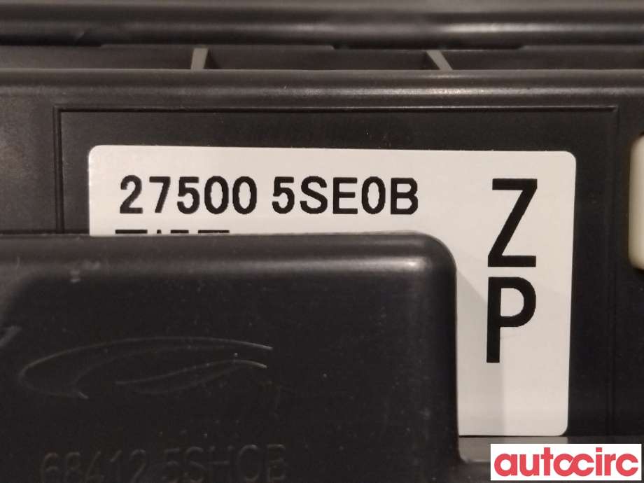 Varmeapparat betjening til Nissan Leaf 2018-->> (Type II)  (NISSAN|275005SE0B)