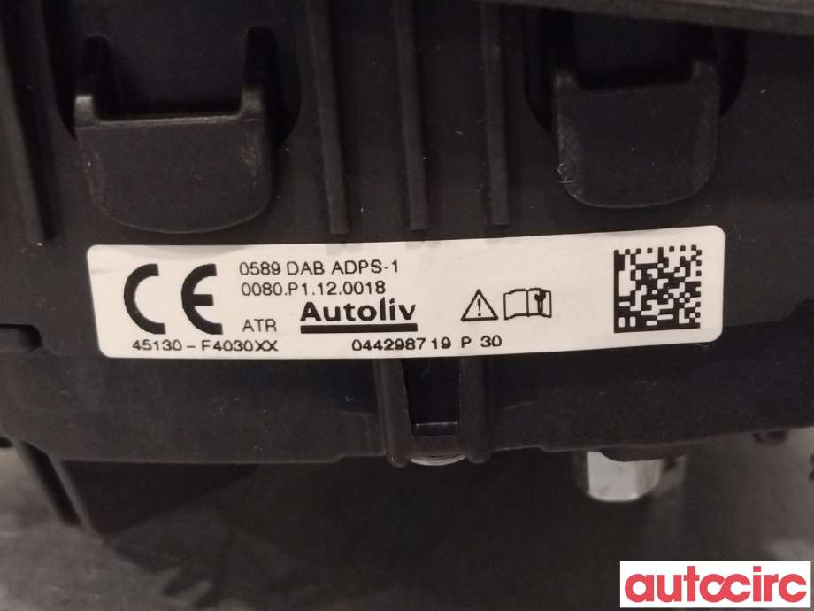 Airbag rattpute til Toyota C-HR 2016-->>  (TOYOTA|45130F4030C1)