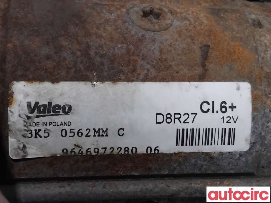 Starter diesel til Peugeot Expert 2007-2016 (Type II)  (PEUGEOT|5802EF|D8R27|9646972280)