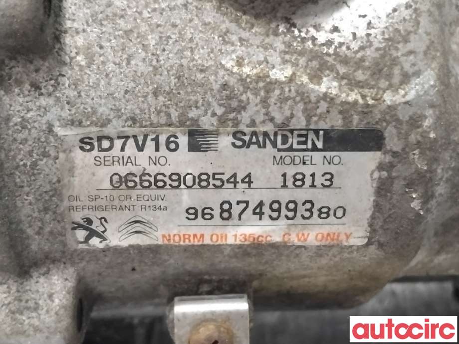 Aircondition kompressor til Peugeot Expert 2007-2016 (Type II) (PEUGEOT|648749|SD7V161813|9687499380)