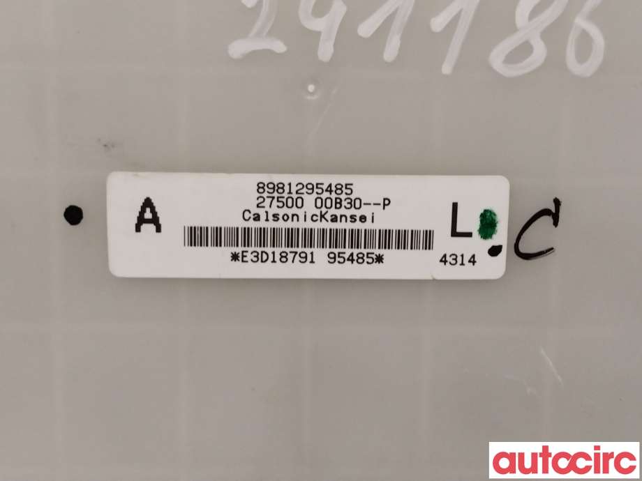 Varmeapparat betjening til Isuzu D-Max 2012-2017 (Type II, Fase 1)  (ISUZU|8981295486||8981295485)