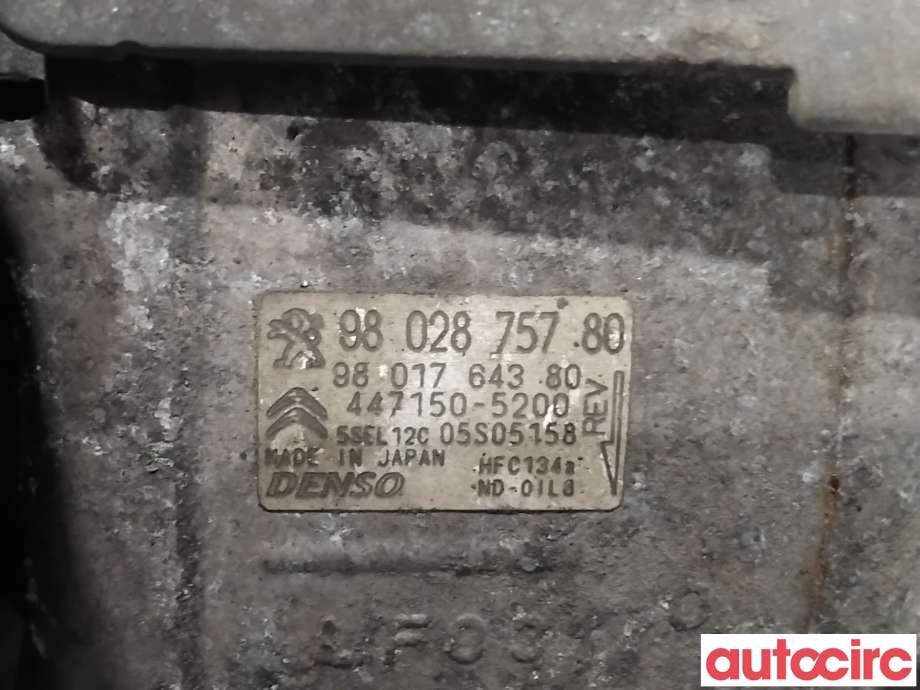 Aircondition kompressor til Peugeot 3008 2009-2016 (Type I)  (PEUGEOT|1611179980|447150-5200|9802875780)