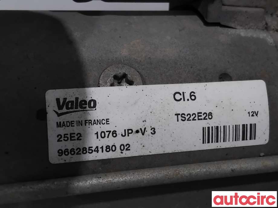 Starter diesel til Peugeot 508 2011-2014 (Type I, Fase 1)  (PEUGEOT|5802CE|TS22E26|9662854180)