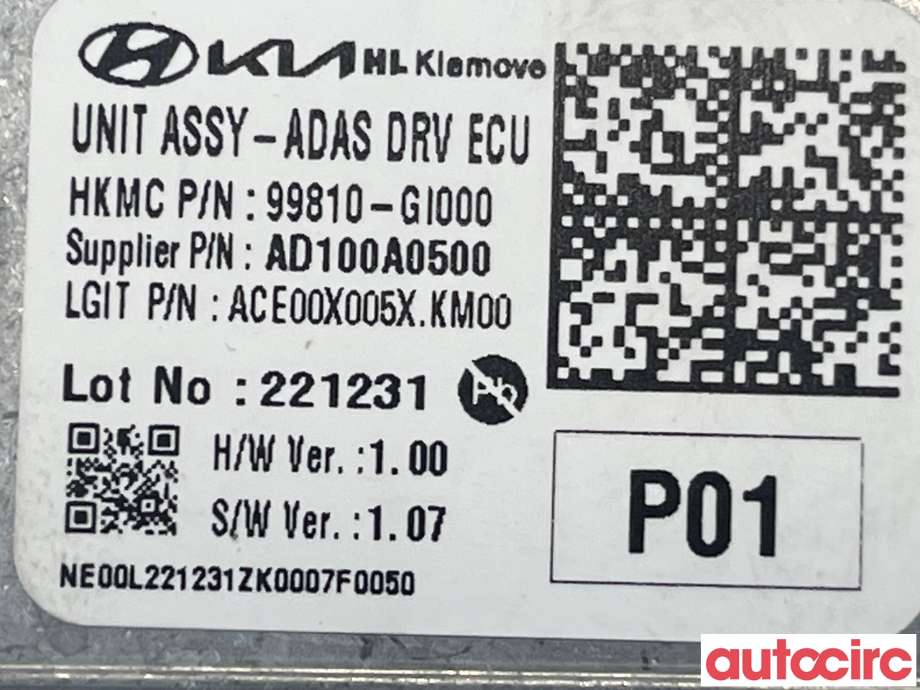 Styreenhet diverse til Hyundai Ioniq 5 2021-->>  (HYUNDAI|99810GI000)