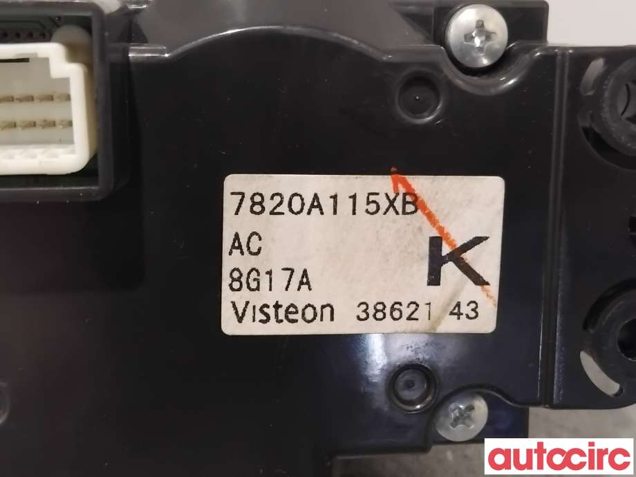 Varmeapparat betjening til Mitsubishi Lancer 2008-2017  (MITSUBISHI|7820A115XB|)