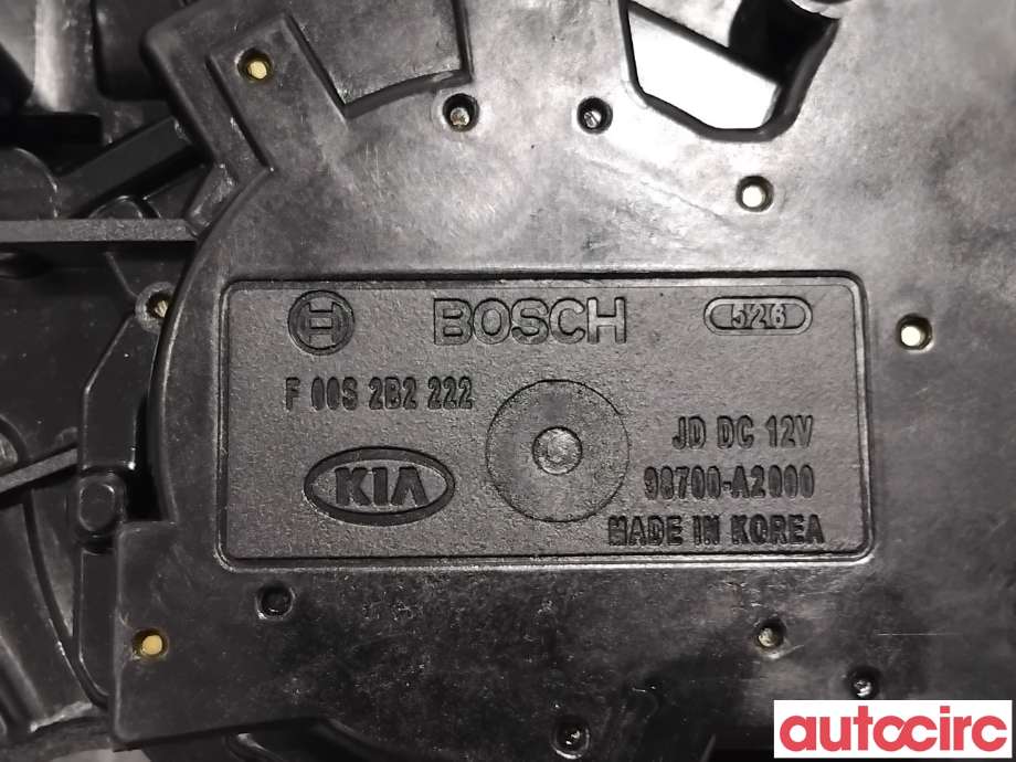 Viskermotor bakrute til Kia Cee