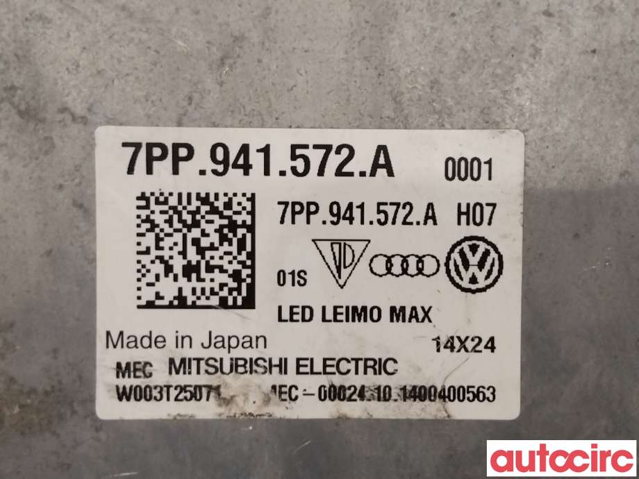 Styreenhet xenon/ballast til VW Passat 2015-2019 (Fase 1) (B8) (B8) (VOLKSWAGEN|7PP941572AB)