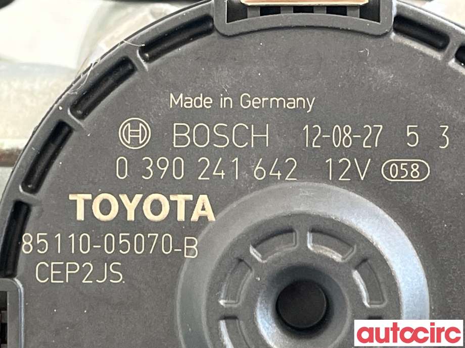 Viskermotor frontrute til Toyota Avensis 2009-2015 (Type III, Fase 1)  (TOYOTA|8501005080|0390241642|85110-05070)