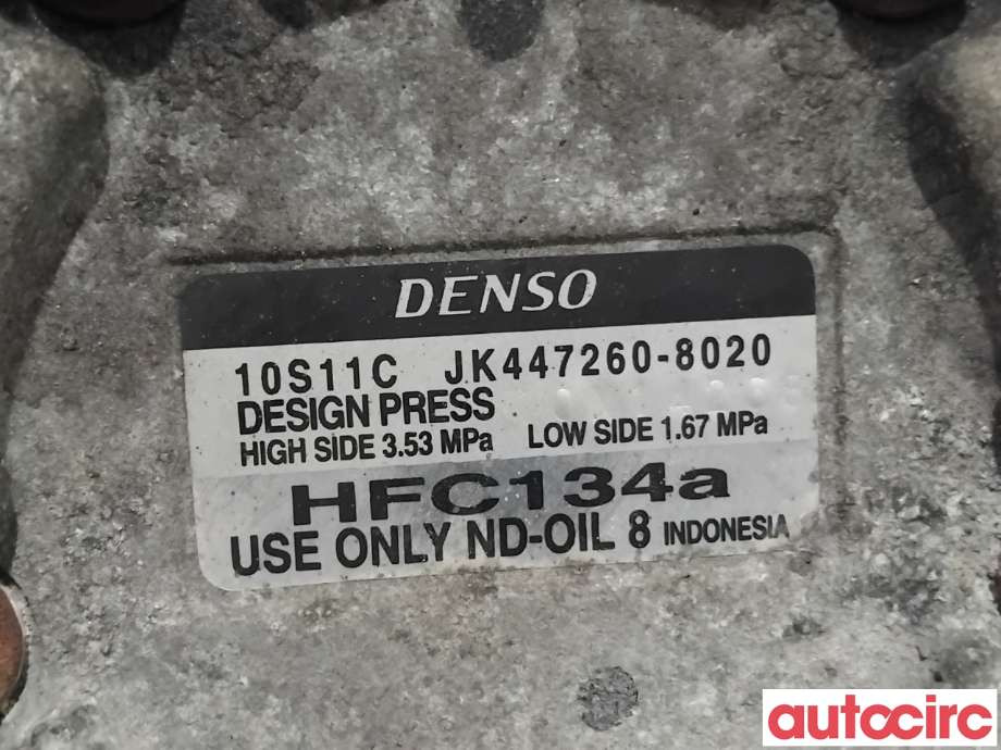 Aircondition kompressor til Toyota Hilux 2012-2016  (TOYOTA|883200K080|447260-8020|)