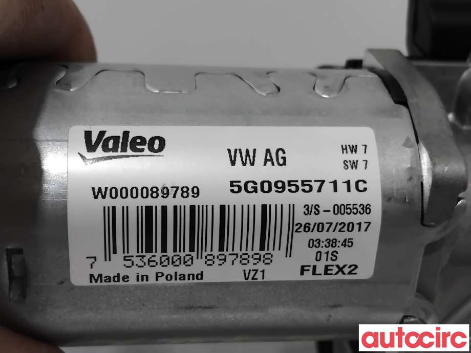 Viskermotor bakrute til VW Golf Sportsvan 2014-2018  (VOLKSWAGEN|5G0955711C|W000089789|5G0955711D)