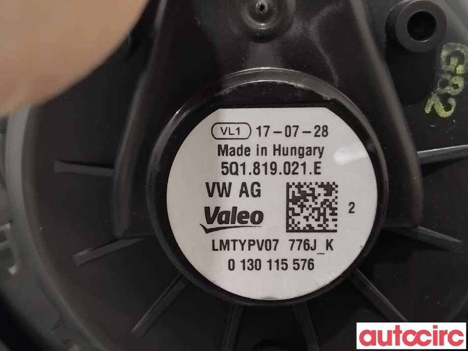 Varmeapparat motor til VW Golf Sportsvan 2014-2018  (VOLKSWAGEN|5Q1819021E|0130115576|5Q1819021H)