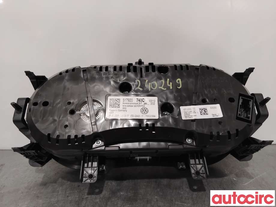 Instrumentpanel til VW Golf Sportsvan 2014-2018  (VOLKSWAGEN|517920740C|A2C12291700)
