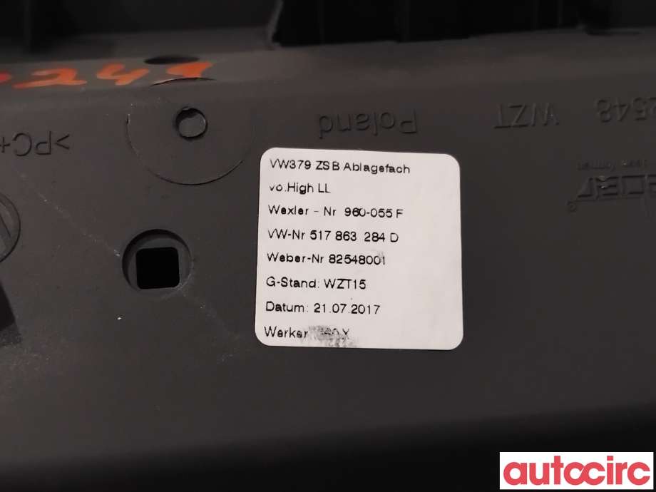 Diverse deler til VW Golf Sportsvan 2014-2018  (VOLKSWAGEN|517864263C||517863284D)