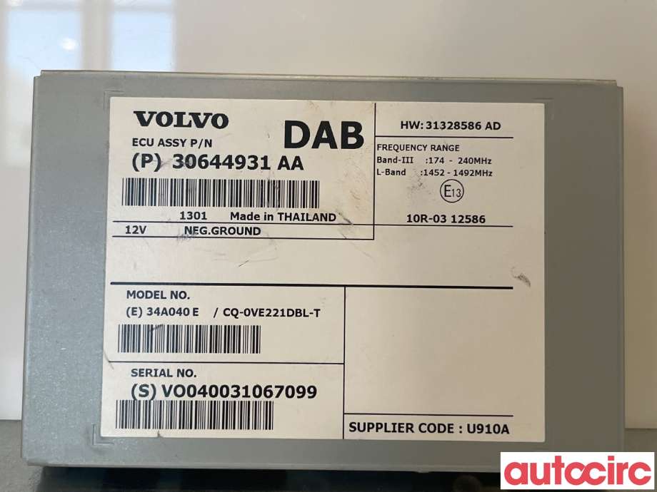 Bilstereo diverse til Volvo V40 2012-2019 (VOLVO|31667304)