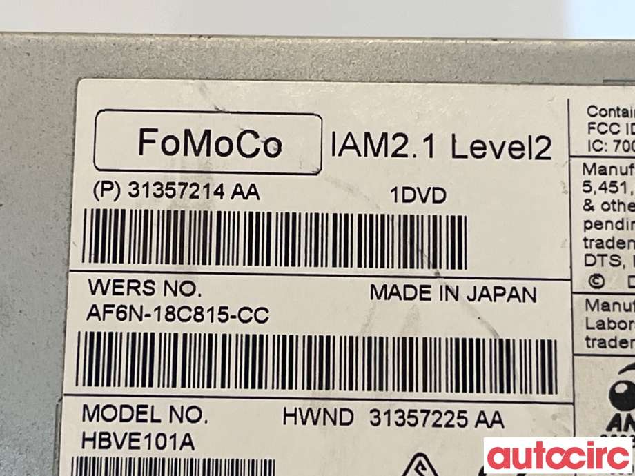 Bilstereo til Volvo V40 2012-2019  (VOLVO|36050581)