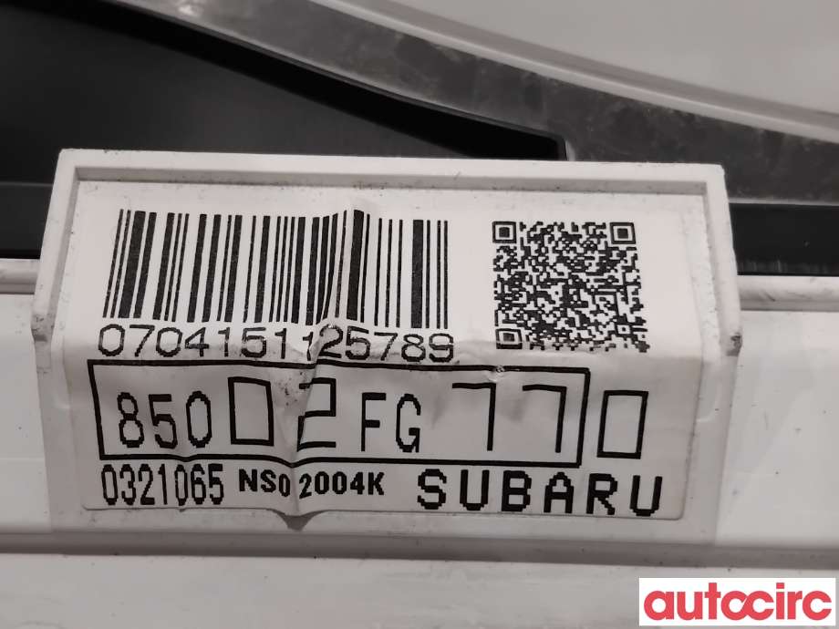 Instrumentpanel til Subaru Impreza 2008-2012 (Type III)  (SUBARU|85021FG250||85002FG770)