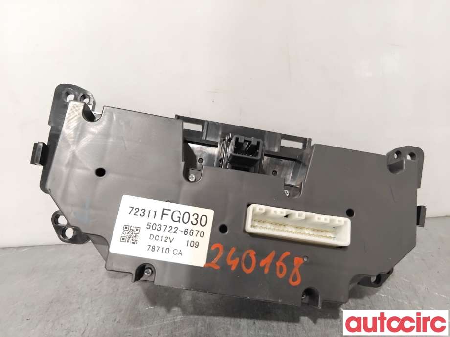 Varmeapparat betjening til Subaru Impreza 2008-2012 (Type III)  (SUBARU|72311FG031|)