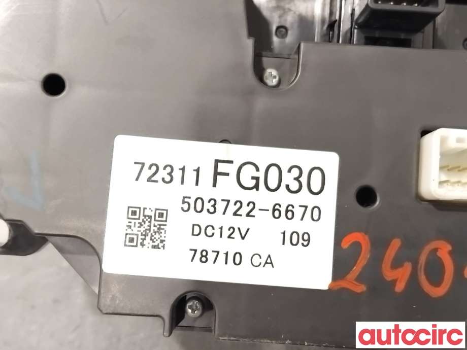 Varmeapparat betjening til Subaru Impreza 2008-2012 (Type III)  (SUBARU|72311FG031|)