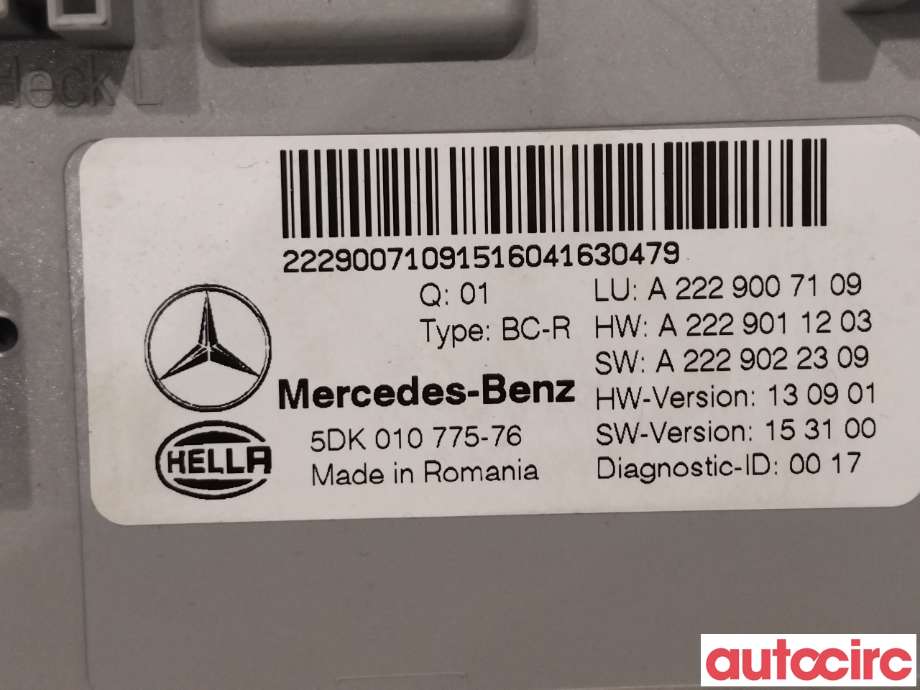 Styreenhet diverse til Mercedes GLC 2015-2022 (X253) (X253) (MERCEDES|A2229007109)